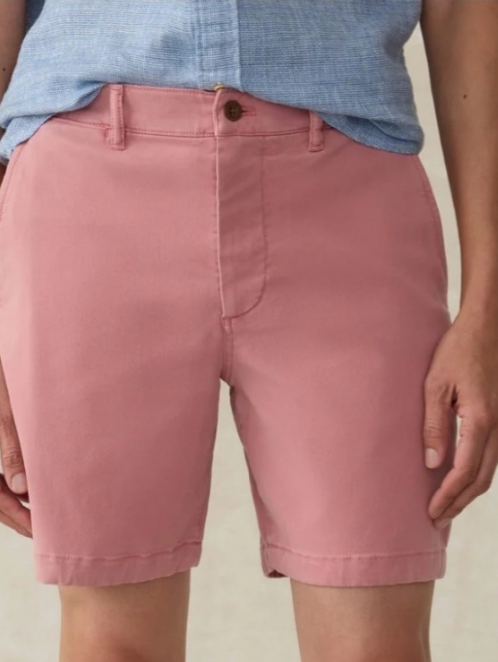 NWT Faherty Coastline 7" Chino Short Organic Cotton Mens Size 30 Faded Flag NEW